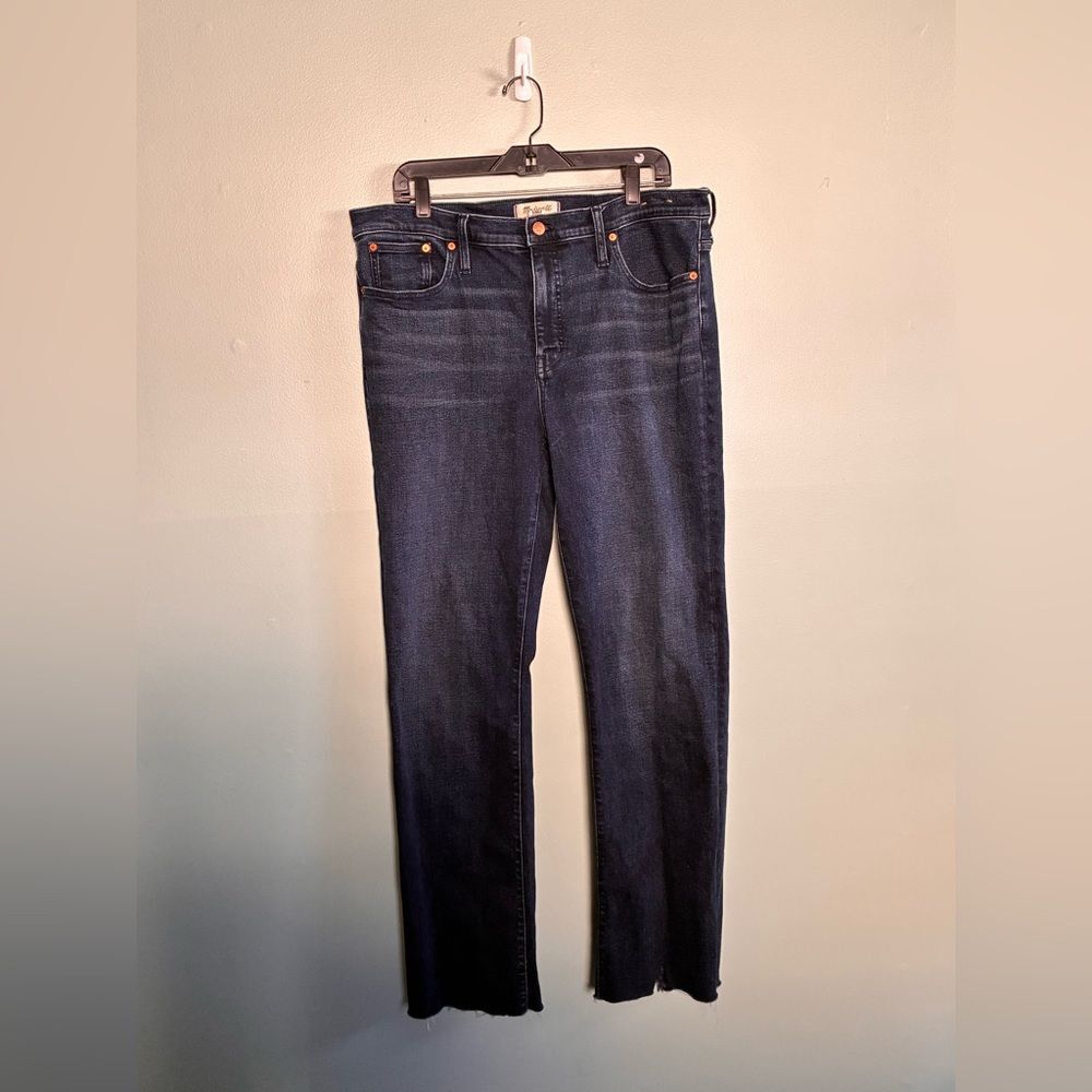 madewell KICK OUT FULL LENGTH dark blue Jeans size 32 T